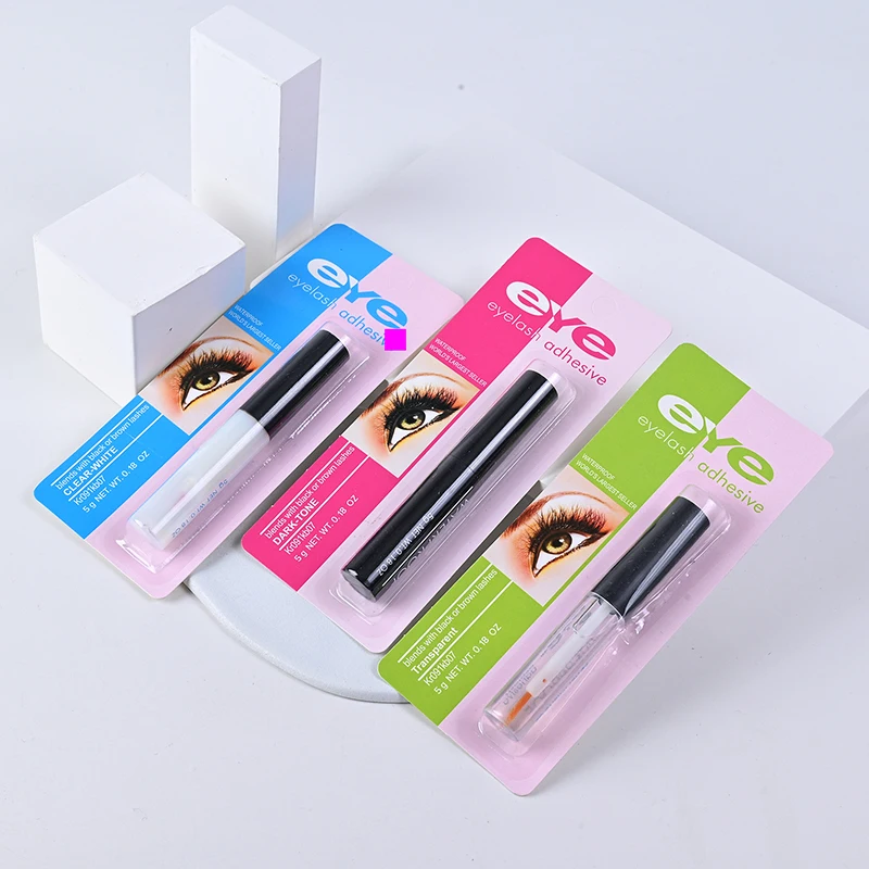 False Eyelash Glue Waterproof Black White Transparent Quick Dry Eyelashes Extension Lasting Strong Lashes Glue Makeup Tools