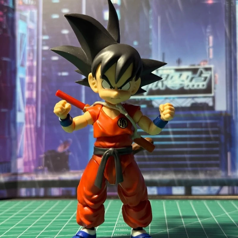 Small Son Goku SHF TNT Limit  Innocent Challenger Dragon Ball Is Movable Peripheral Ornaments Bandai Banpresto Anime Figure Doll