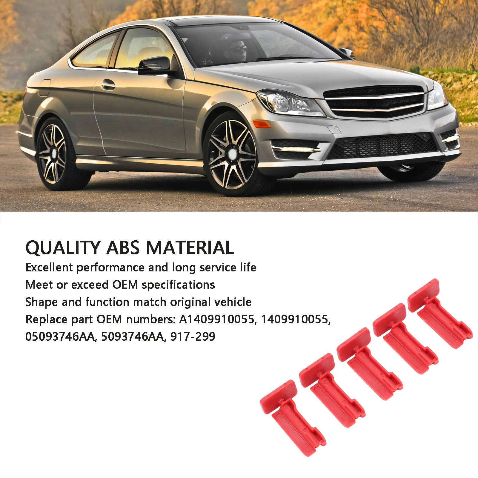 5 ชิ้นเกียร์ดิปสติ๊กหลอดปลั๊กสำหรับ C230 C240 2002-2007 A1409910055 ฟิลเลอร์ฝาครอบเกียร์น้ำมันแคลมป์