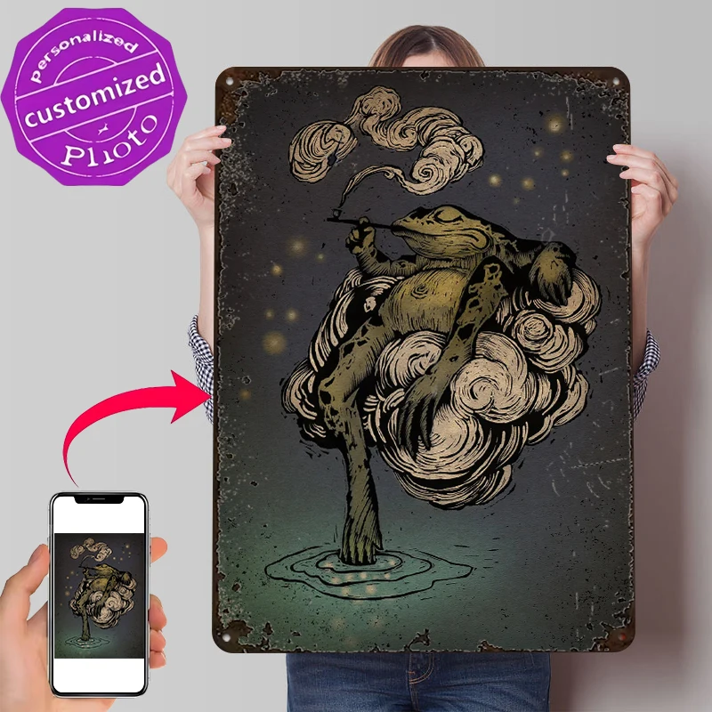 Evening Unwind Lightly 3D Metal Poster Customized Wall Art Vintage Metal Signs for Man Cave Luxury Decoration Home Desk Decor