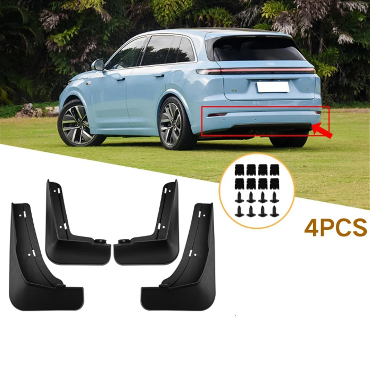 Car Mudflaps for Leading Ideal L7 2024 Mudguard Fender Mud Flap Guard Splash Mudguards Car Accessories