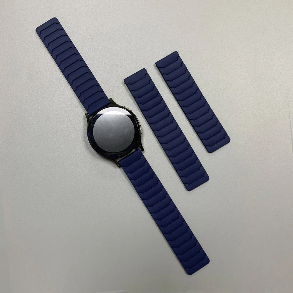 20/22 mm Magnetarmband für Huami AMAZFIT BIP 6 5 UNITY Silikon-Schlaufenband GTR 4/3/3 Pro 2e GTS 4 mini 3 BALANCE Sportarmband – Detail 22