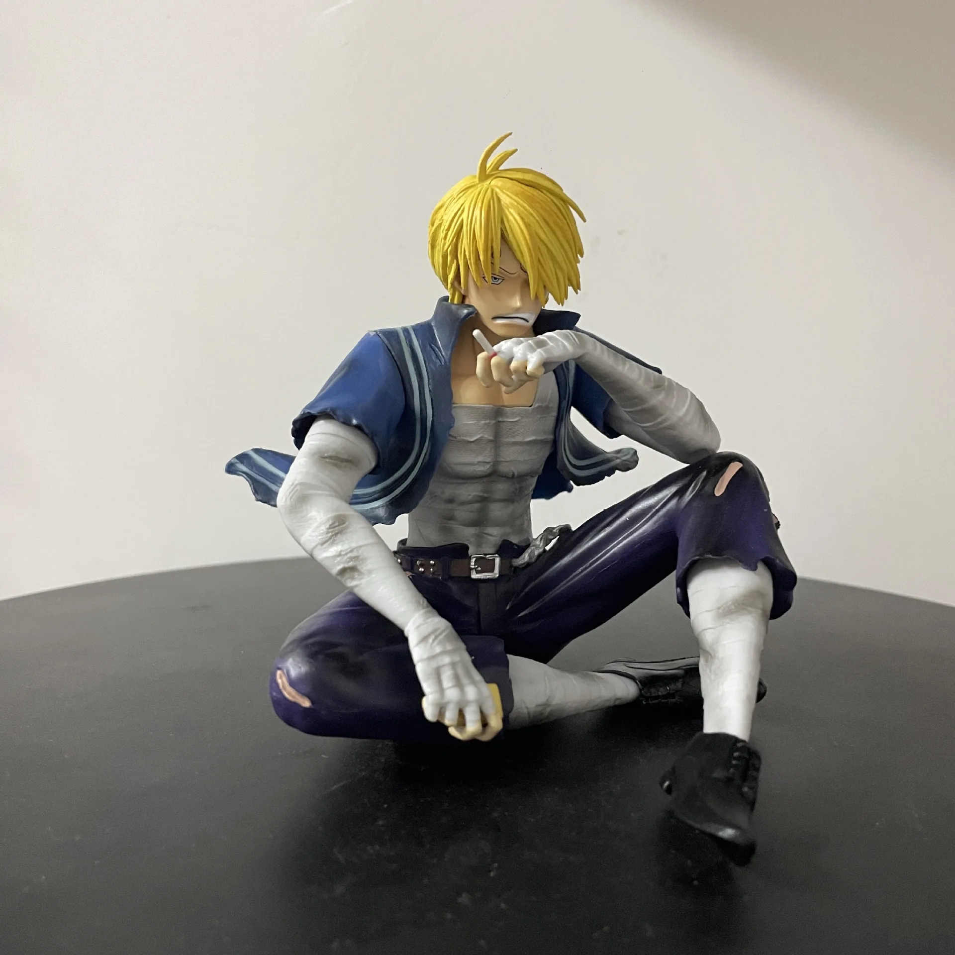 12 cm One Piece Sanji Figuren Kampfschaden Lust Actionfiguren PVC Modell Statue Sammlung Desktop Dekoration Geburtstag Spielzeug Geschenk