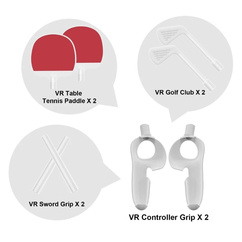 Controller Gaming Accessories with Comfortable Grip Compatible for Quest3 Immersive Virtual Reality Gaming Experience