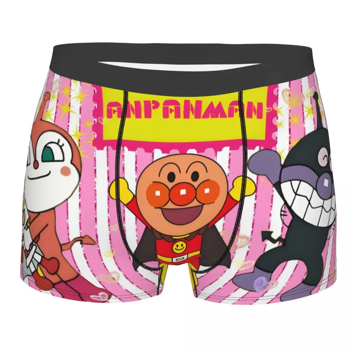 

Пользовательские шорты-боксеры с героями мультфильмов A-Anpanmanes для Homme, нижнее белье в стиле манга с 3D принтом, трусы, дышащие трусы