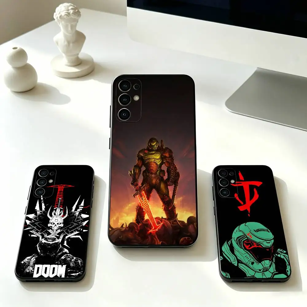 Game D-DoomS S-Slayer  Phone Case For Samsung S25,S24,S21,S22,S23,S30,Ultra,S20,Plus,Fe,Lite,Note,10,Black Cover