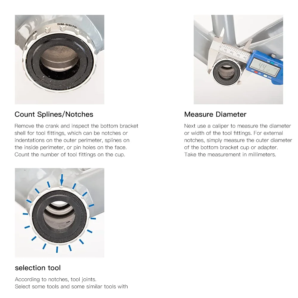 Parking Tool Bicycle Lock Ring Installation Removal Tool Outer Diameter 44mmphi High Strength