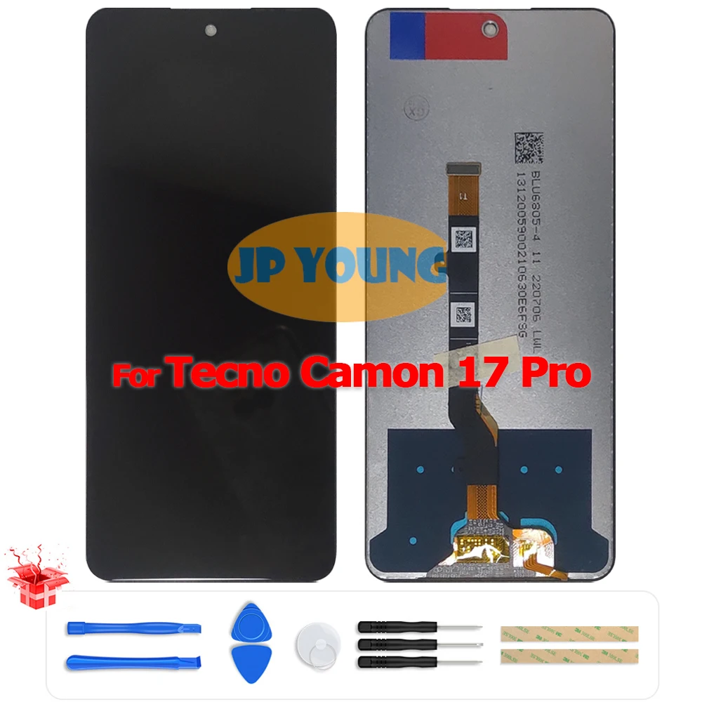 Ecran-tactile-lcd-d'origine-de-68-pouces-pour-tecno-camon-17-pro-cg8-cg8h-remplacement