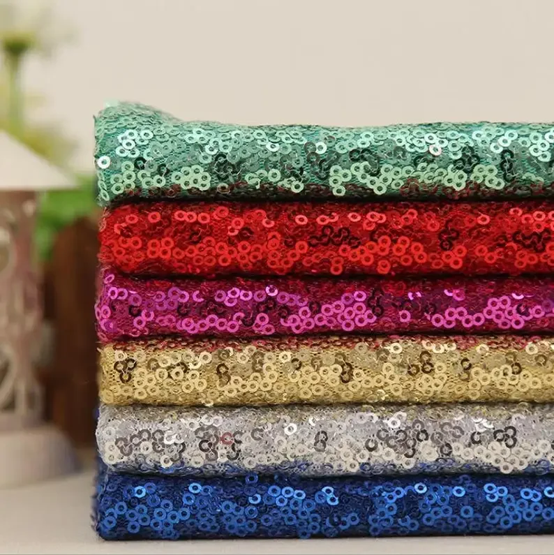 19 Colors Sequin Fabric, Sparkler Sequins Fabric, Full Sequined Mesh Fabric By The Yard 51