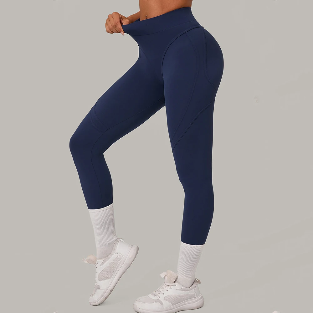

High Waisted Hip lifting Leggings Women's Yoga Pants Running Speed Drying Fitness Pants Waist Cinching Tight Fitting Sports Pant