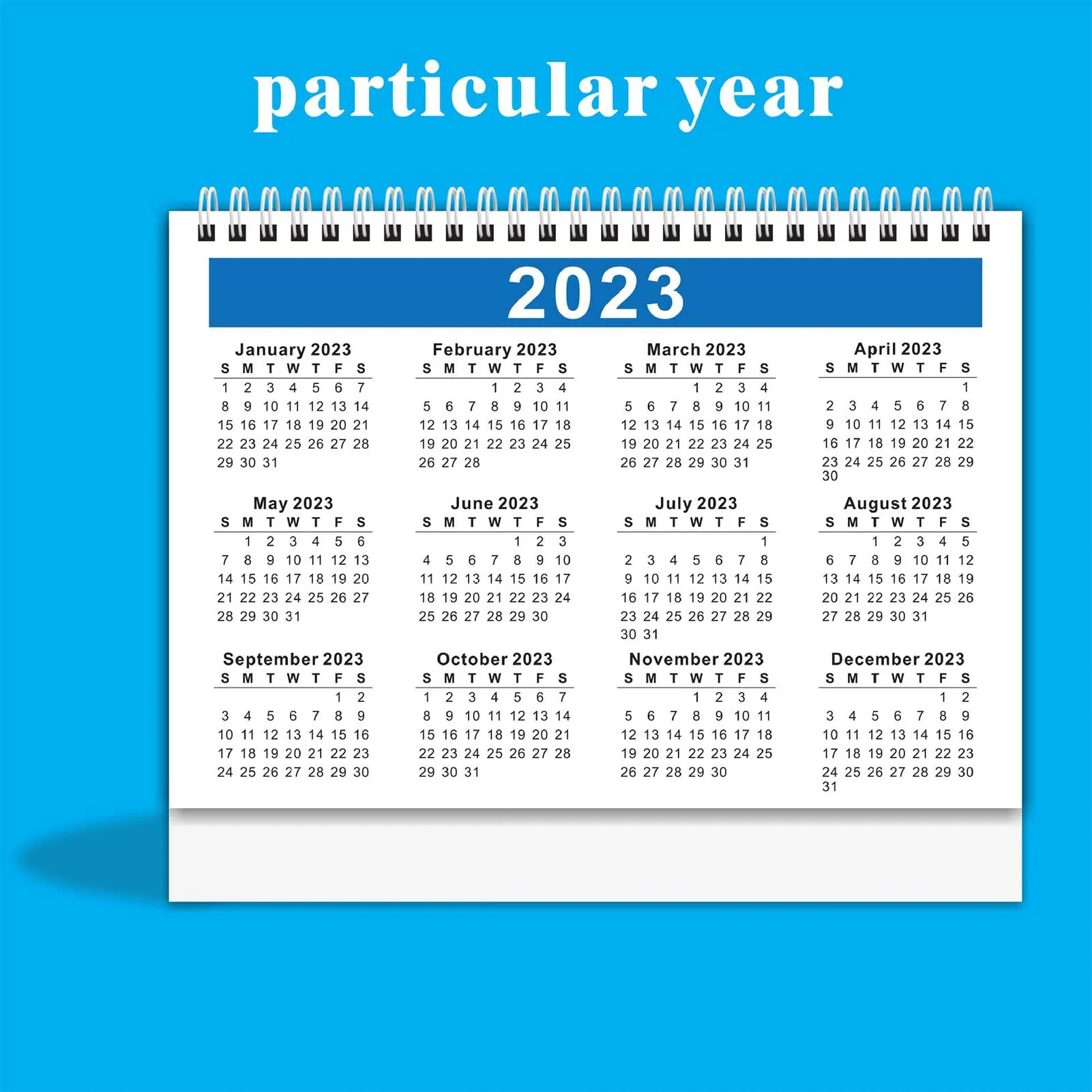 Creatieve Kalender 2023 Kleine Engels Kalender Loopt Van Januari 2023 - December Desktop Maandelijkse Kalender Met Flip Ontwerp