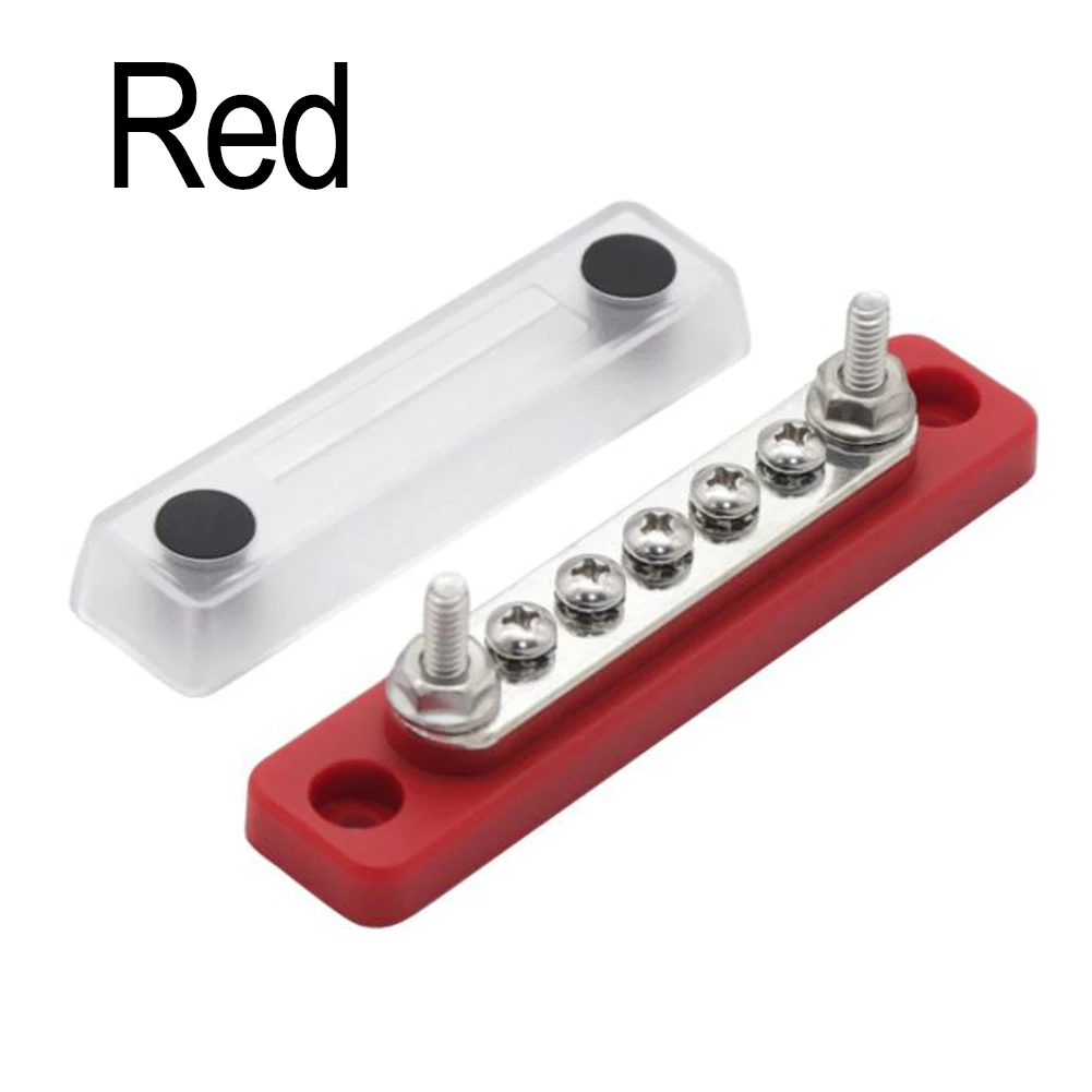 Enhanced Safety Features in a 100A DC Busbars Distribution Block Kit with For M8 Connectors for User Protection