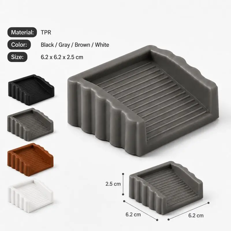 1/2/3/5pcs TPR Door Wedge Stopper Non Slip Windproof Safety Stop Creative for Home Office Kids Room