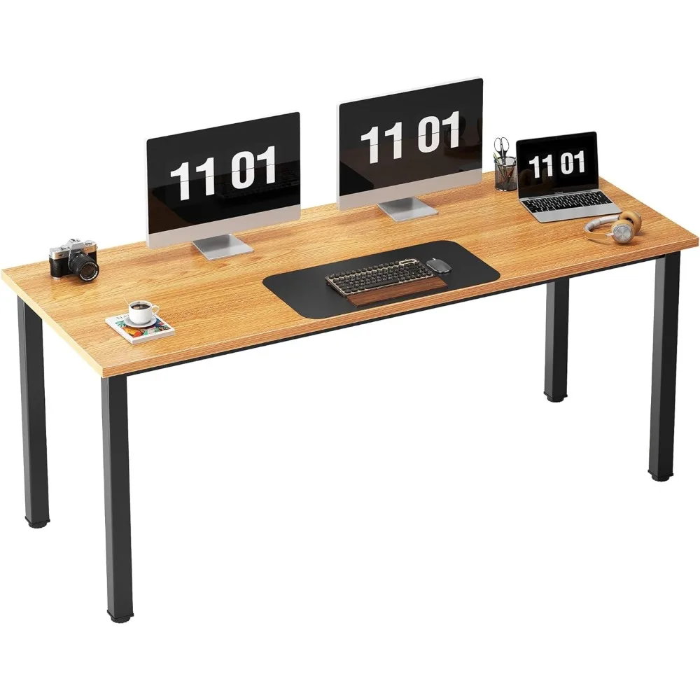 

63 Inch Large Computer Desk - Modern Simple Style Home Office Gaming Desk, Basic Writing Table for Study Student