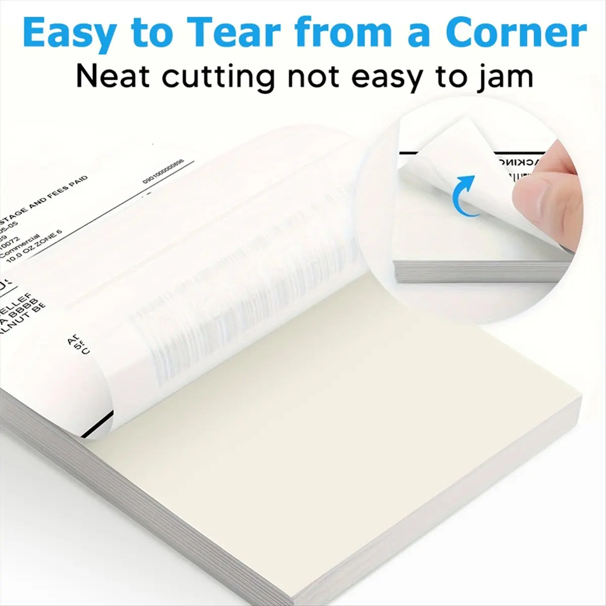 Suitable 4x 4Inch Direct Thermal Labels 500 Labels Per Stacked -Strong Adhesive for Shipping Label Style:4X4 Inch