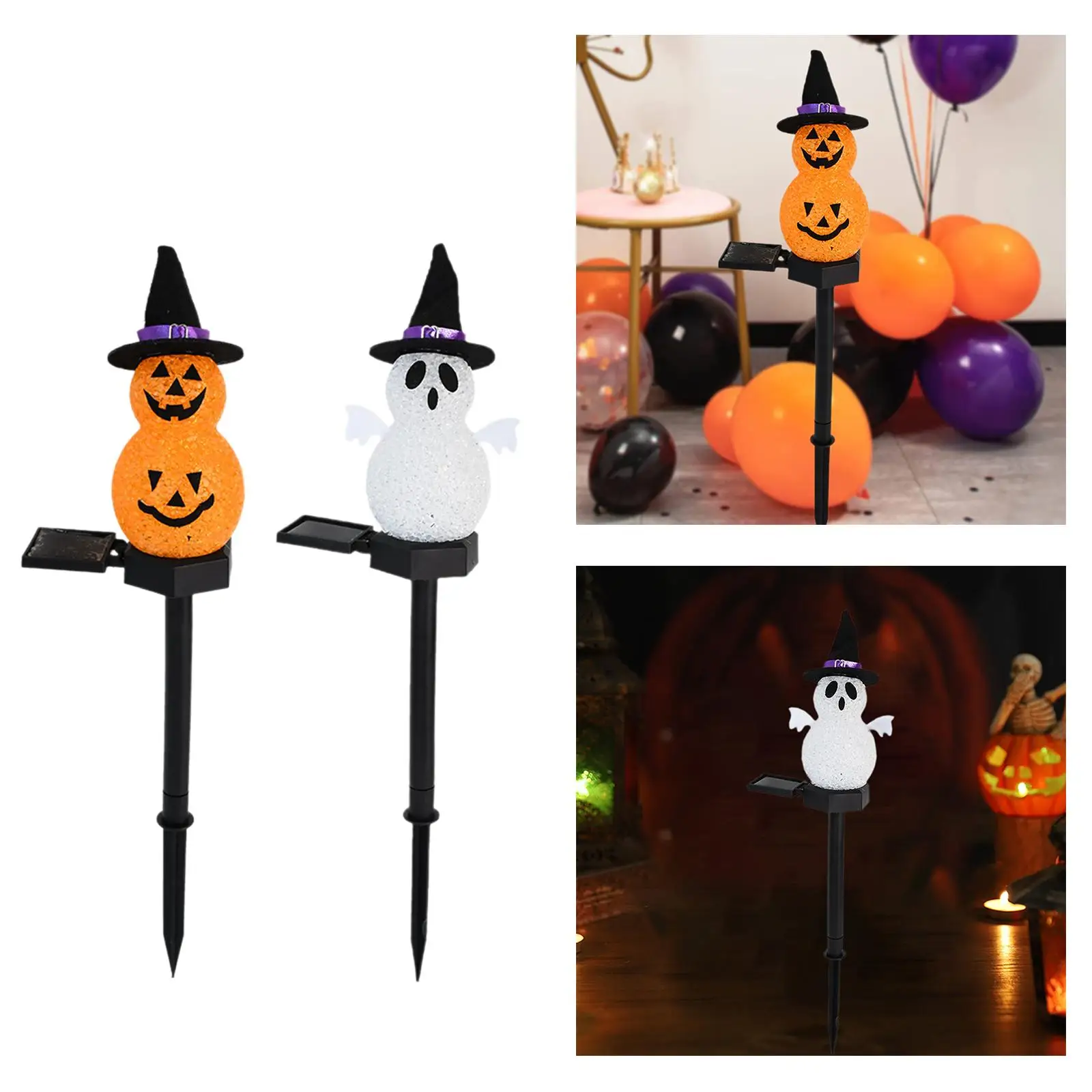 Halloween Stake Light Decorative Stake Halloween Pathway Light Halloween Decor for Party Decor Outdoor Garden Walkway Halloween image 3