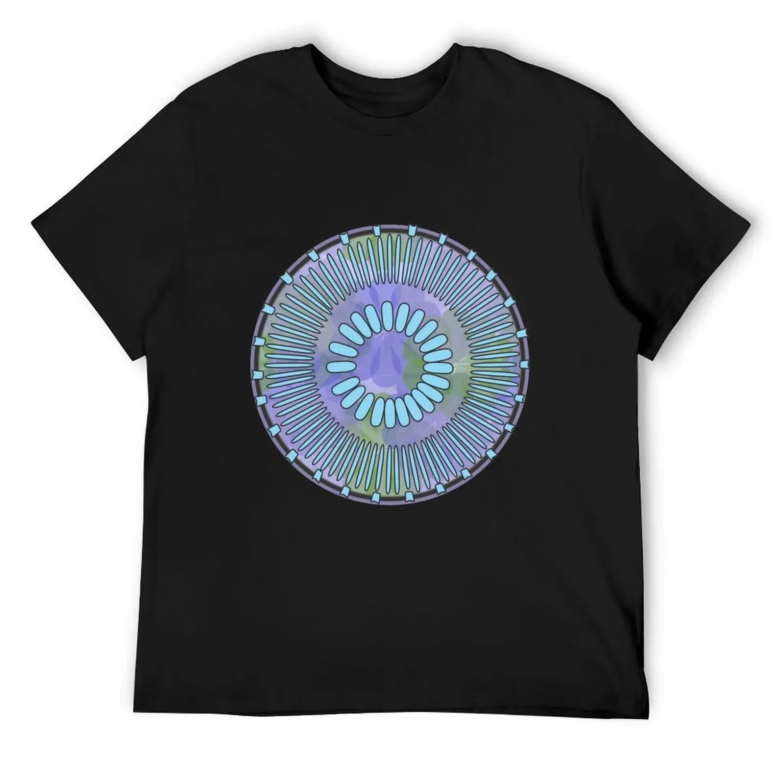 Diatom - Discostella asterocostata (artwork) T-Shirt tees anime clothes t shirt men 100℅ cotton