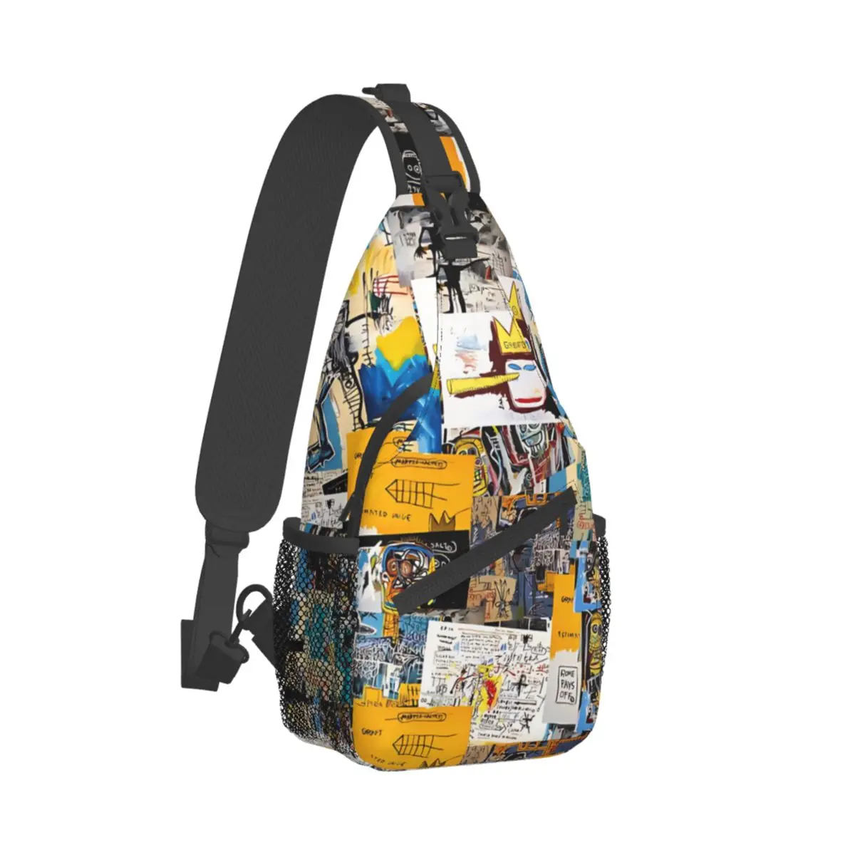 Graffiti Style Art Crossbody Bag Sports New York Street Art Chest Bag Unisex Women Man Fashion Shoulder Backpacks Travel