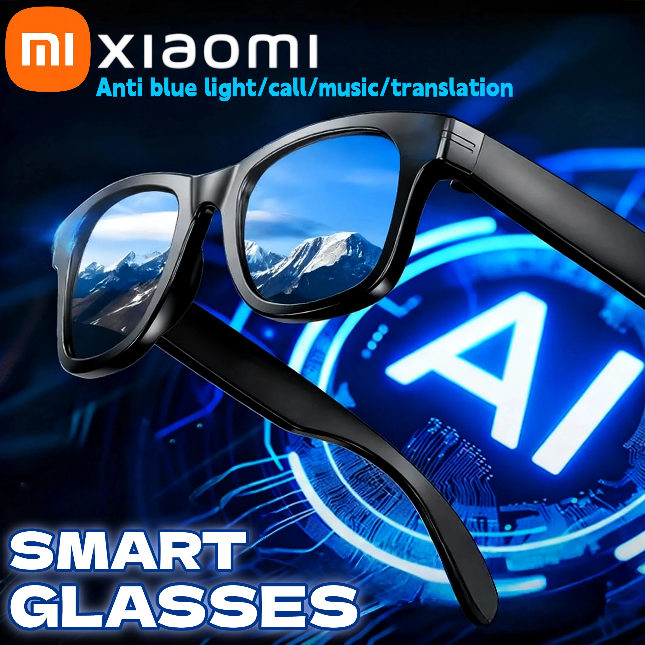�y�Z�[�����zXiaomi 4K AI�X�}�[�g�O���X ���@�\�J���� Bluetooth�ʘb �����A�V�X�^���g ���y�v���[���[ �|�� �t�H�g�N���~�b�N 2026 HD
