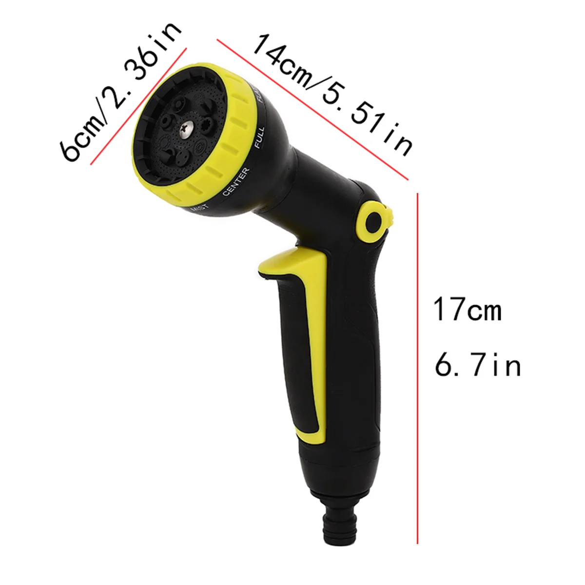 Home Irrigation 10 Function Garden Spray Gun Car Washer High Pressure Water Gun Watering Lawn Water Hose Pipe Sprinkler ﻿