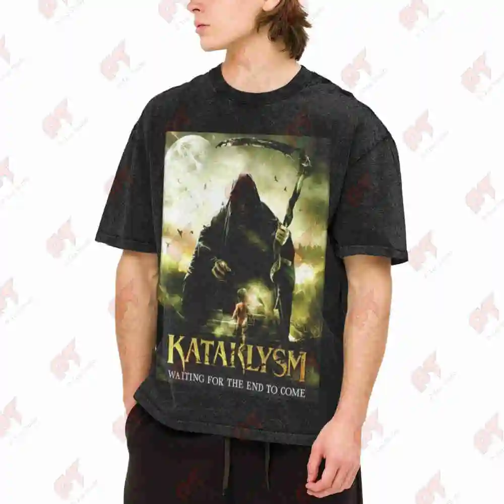 Kataklysm Waiting For The To Come Vintage Washed Tee Pure Cotton T-Shirt