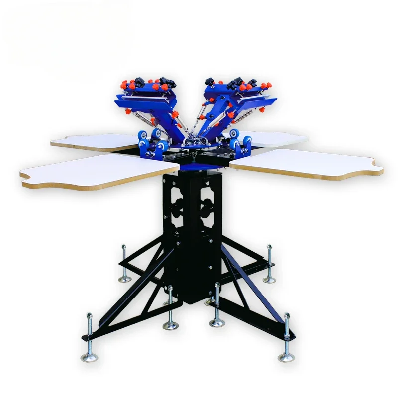 

# Hot ForManufactory 4 Plates Impresora Serigrafica Pulpo De Serigrafia Manual Octopus Screen Printer With Micro Adjustment