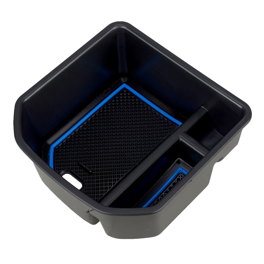 Car Center Armrest Storage Box Organizer Tray Fit for VW T-Roc 140TSI X Sport 110TSI Style 2020 AU Version Black with Blue Line