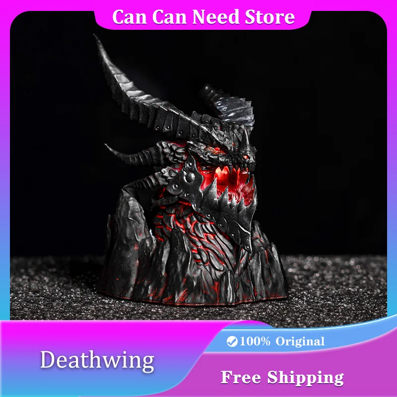 World of Warcraft Deathwing Theme Keycap 3D Handcrafted Personalized Resin Artisan Key Cap Custom Gaming Mechanical Keyboard Cap