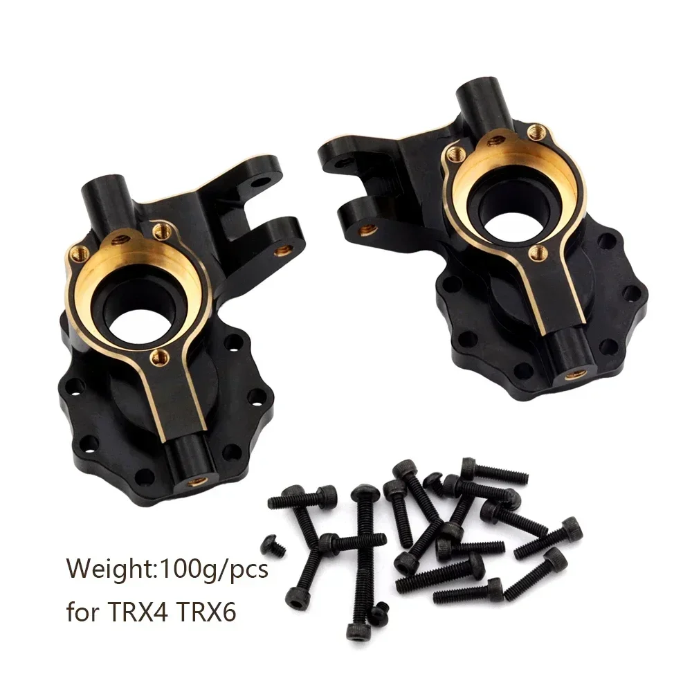 Heavy Black Coating Brass Counterweight Portal Drive Housing For 1/10 RC Crawler Car TRX4 TRX6 Upgrade Parts