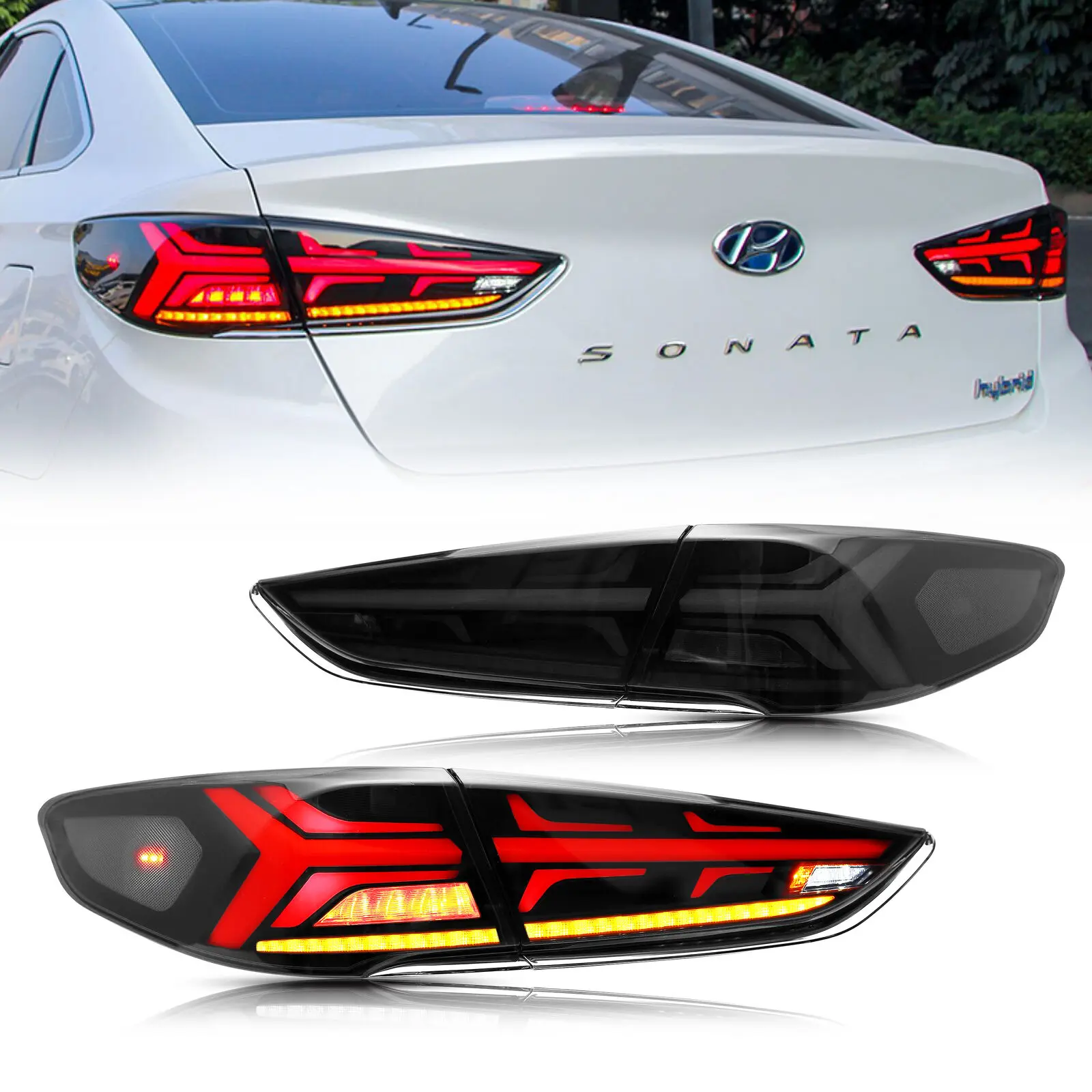 LED Tail Light  For Hyundai Sonata 2018-2019 Brake Light With Turning Signal Light