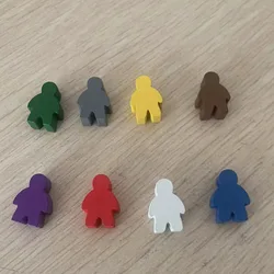5 pcs/set Humanoid Wooden Chess Board Game Accessories