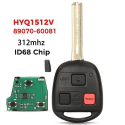 Jingyuqin 3 Bottoni Per Toyota Lexus GX470 LX470 2003-2008 Chiave A Distanza Dell'automobile 315Mhz ID68 Chip TOY48 Lama HYQ1512V 89070-60801