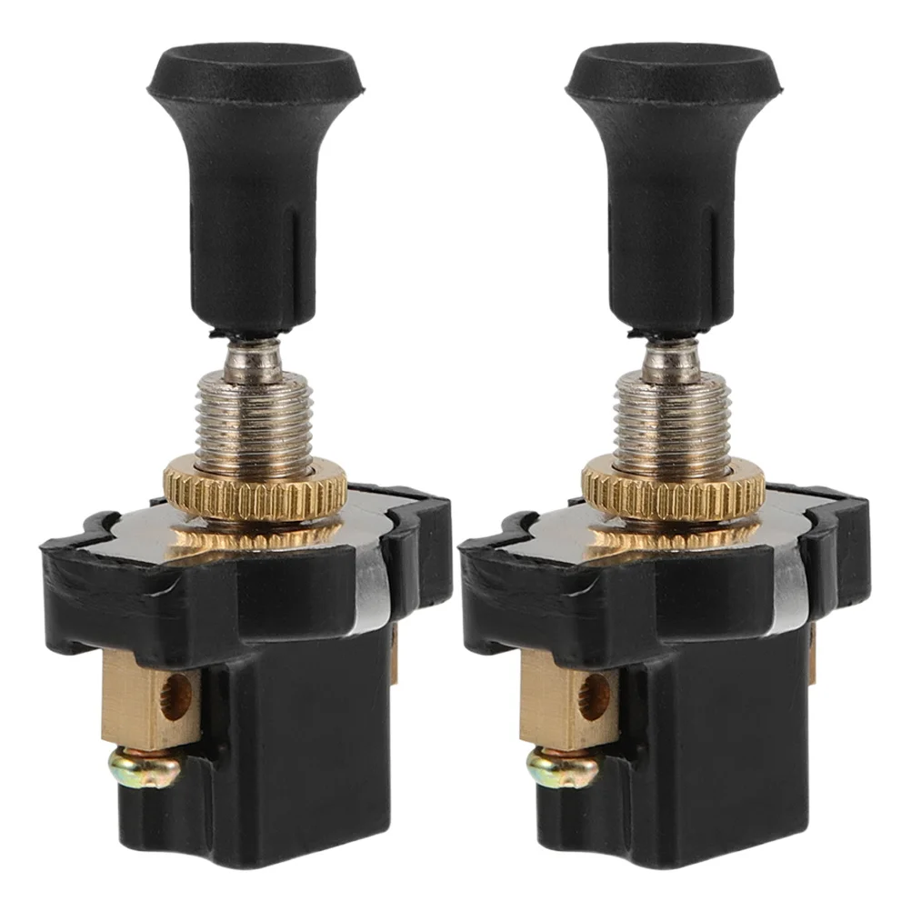 

2Pcs Reliable 12V 24V Universal Headlight Switch Pull Switch for Car Motorcycle Light System Upgrade
