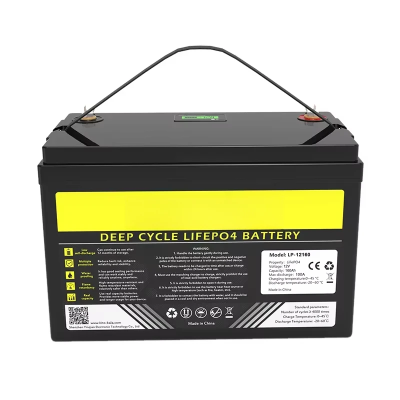 

12V 100Ah120Ah160Ah180Ah lithium iron phosphate large capacity battery 4000 cycle solar portable power bank fepo4 battery