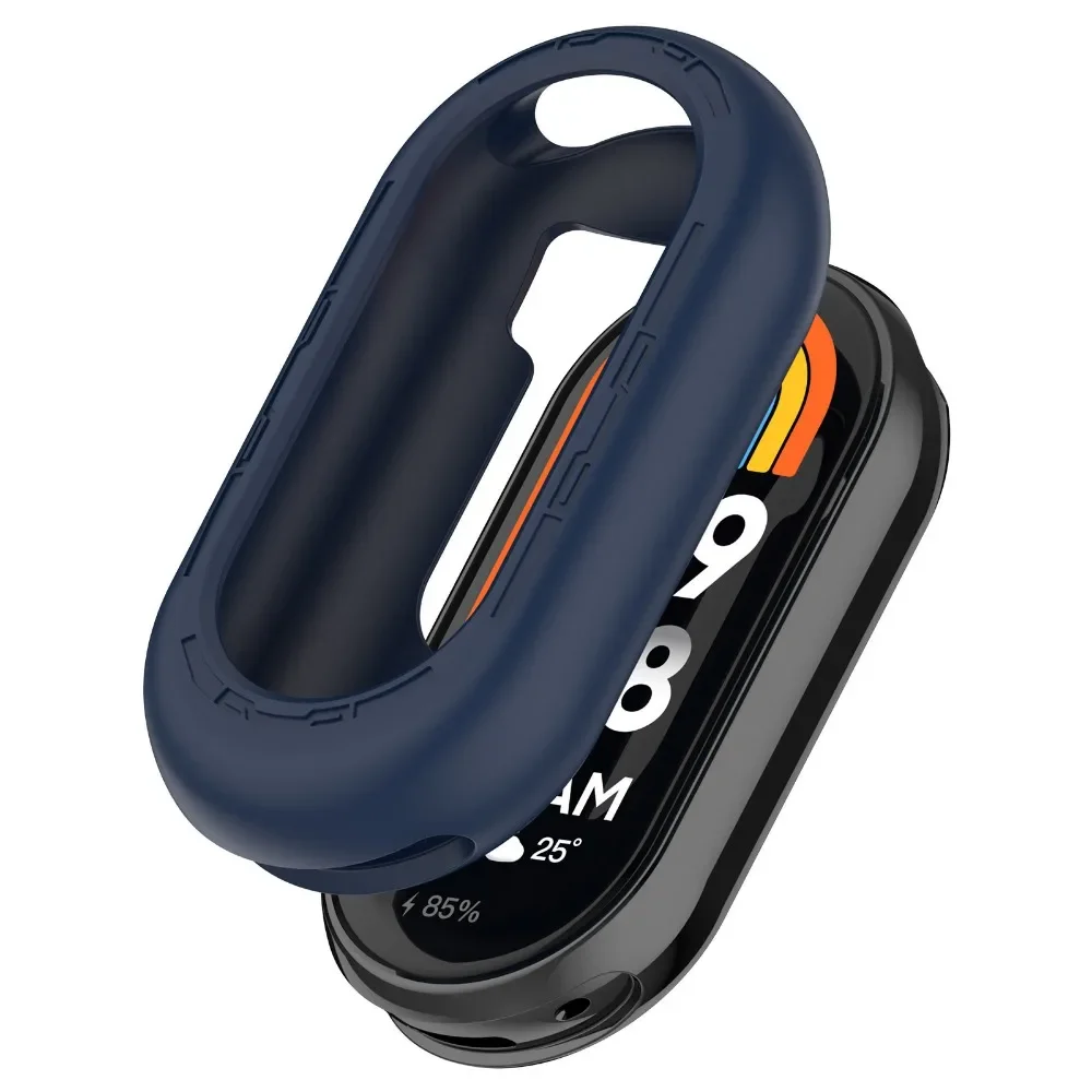

Мягкий силиконовый чехол для Xiaomi mi Band 9 8, защитный браслет, аксессуары, полый защитный чехол, чехол для часов Mi Band8 9 NFC