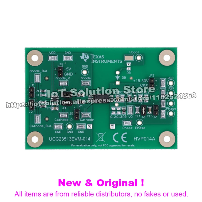 UCC23513EVM-014 UCC23513 3-A, 5-kVrms, single channel isolated gate driver with opto-compatible input EVM UCC23513EVM 014