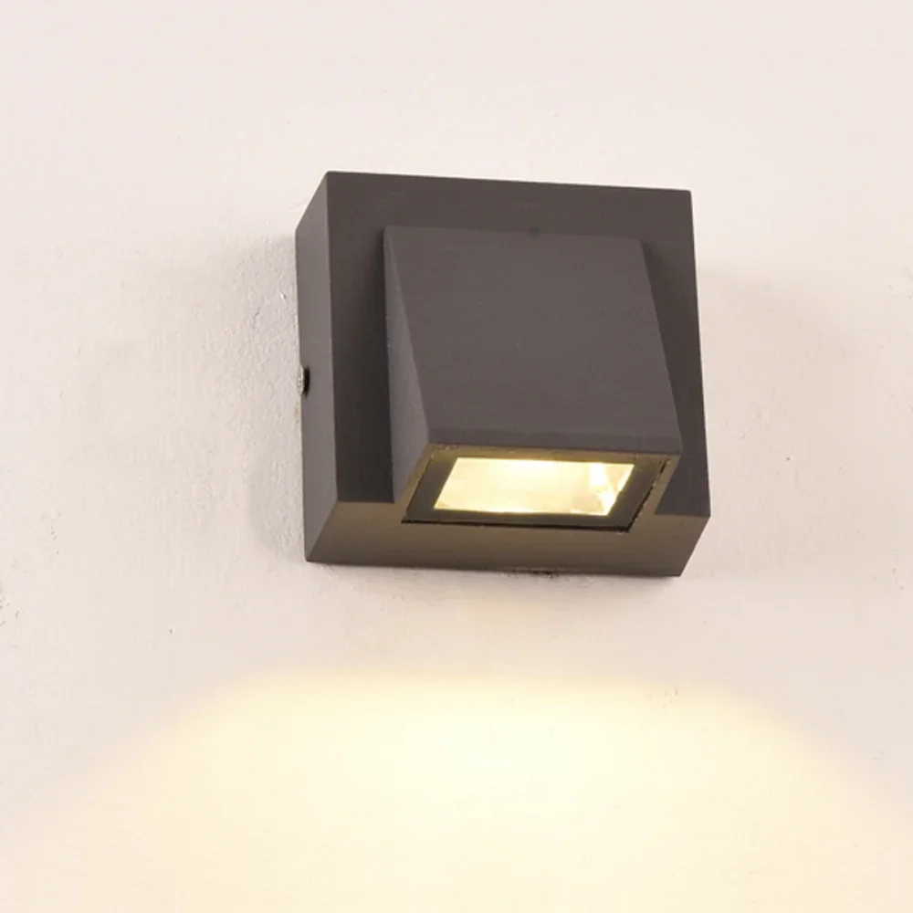 Imagem -02 - Led Única Cabeça Moderna Lâmpada de Parede Varanda Luz Impermeável ao ar Livre Pátio Portão Terraço Varanda Jardim Ip65