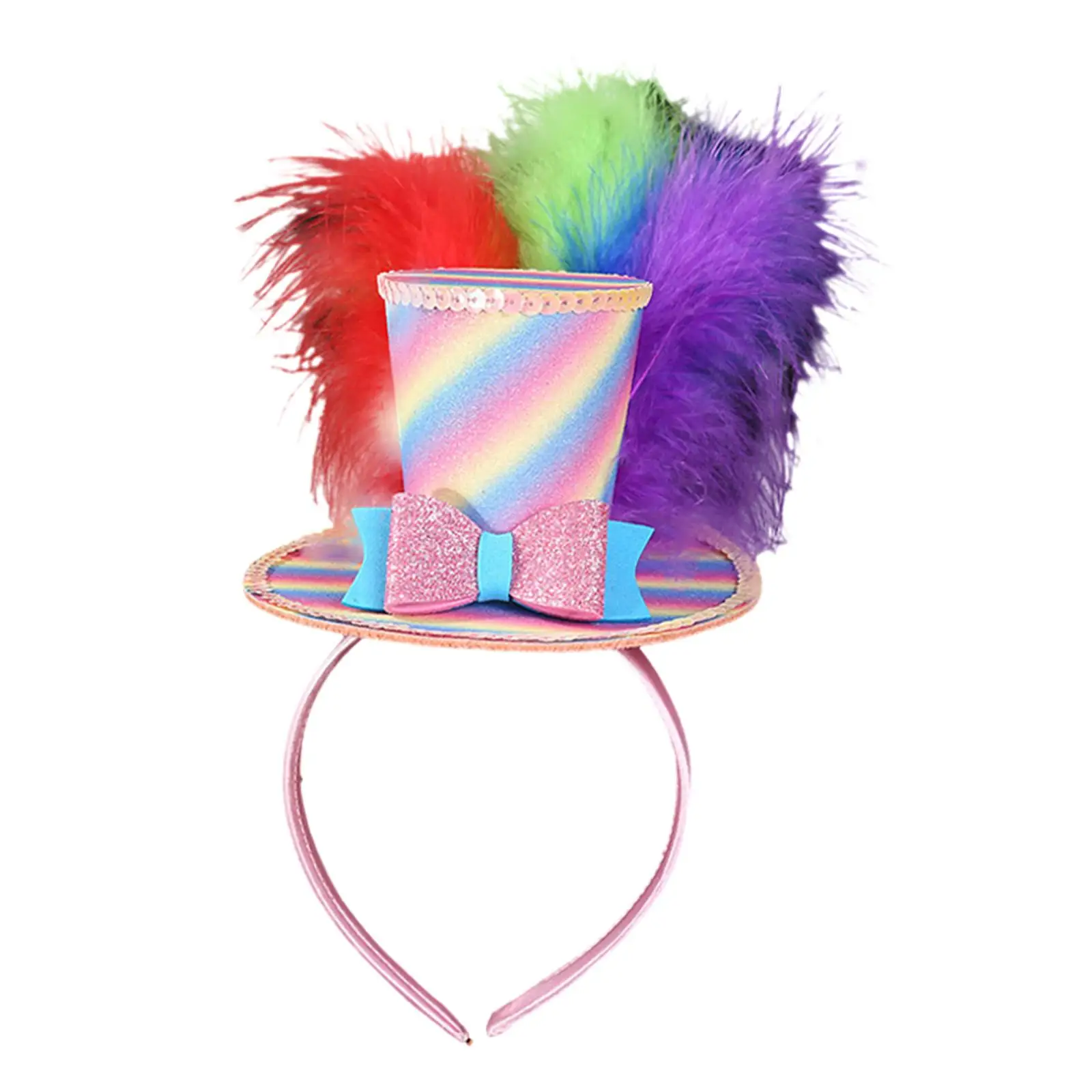 Top Hat Headband Decor Headwear Dress up Hairband Adorable Party Headband for Role Play Halloween Birthday Festival Cosplay