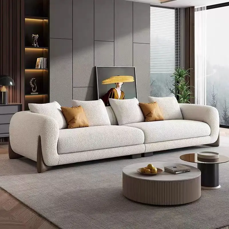 

*Luxury Modern Velvet Upholstery Sofa Solid Wood Legs Sponge Filling for Living Room Hotel Apartment Home Decoration Use