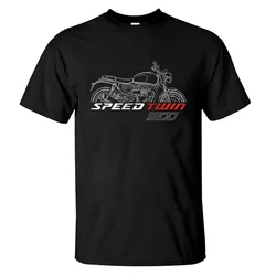 2024 Hommes T-shirt Casual Triumphs Speed Twin 1200 T-shirt 2019-2024 Graphic Summer Short Sleeves 100% Cotton S-3XL Cool Tee