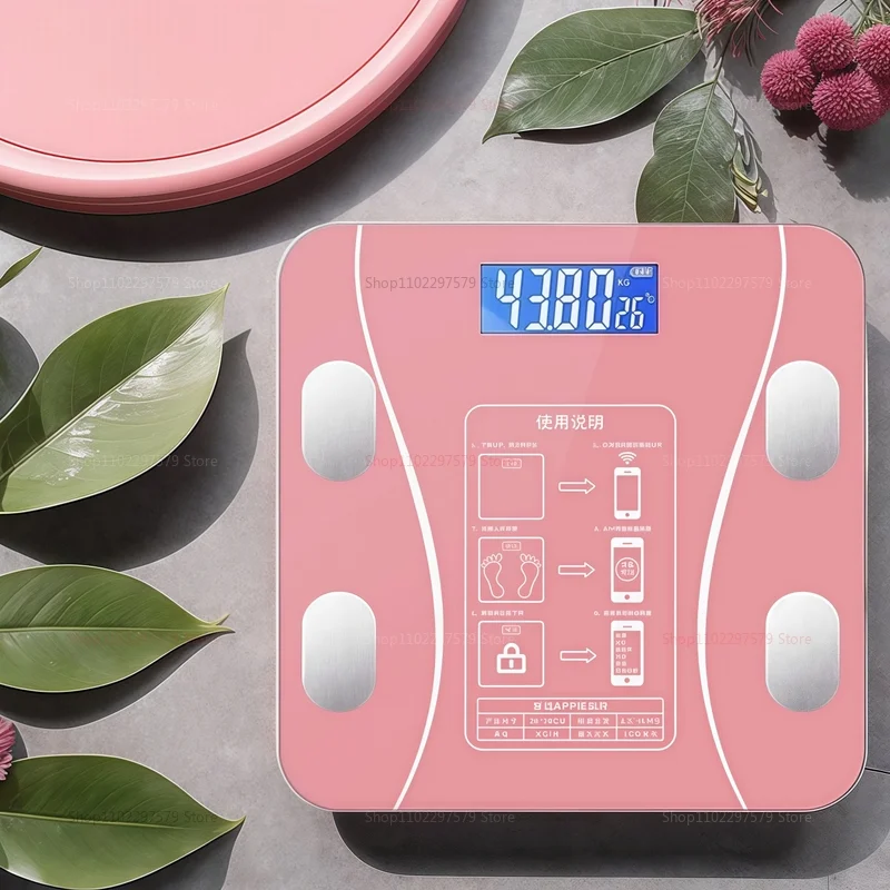 Báscula de peso Báscula electrónica Precisión Báscula humana Báscula corporal Báscula de grasa Niñas adultas Pequeño dormitorio de estudiantes en casa duradero