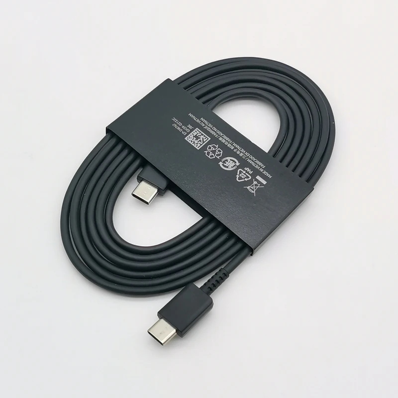 Samsung 45w Charger Super Fast Charge Adapter 1.8M Type C For Galaxy S24 S23 S22 S21 S20 Note 20 Ultra 10 Z Flip Fold 6 5 4 3 2