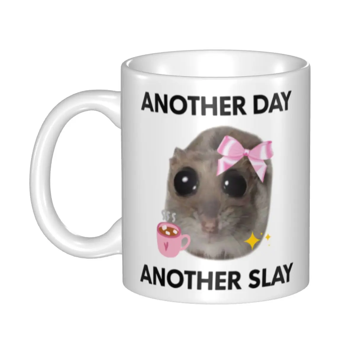 

Another Day Another Sad Hamster Meme Coffee Mug DIY Custom Ceramic Mug Creative Gift