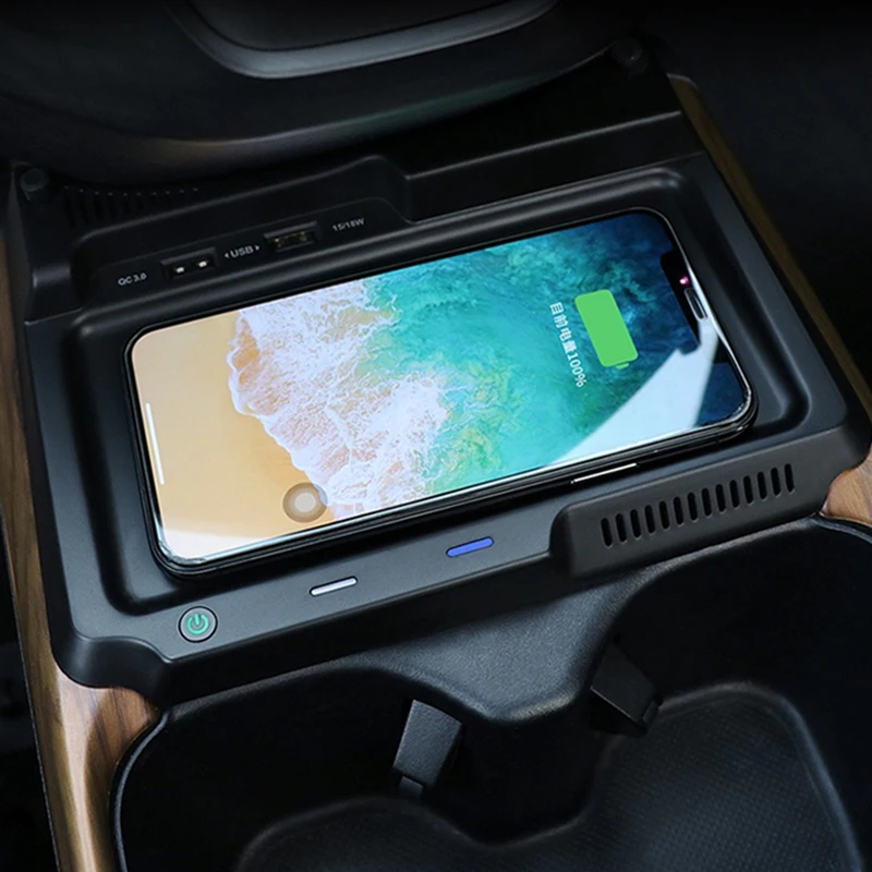 

Автомобильное беспроводное зарядное устройство для телефона, 15 Вт, быстрая зарядка, зарядная панель, держатель для зарядки для Honda CRV CR-V 2017 2018 2019 2020