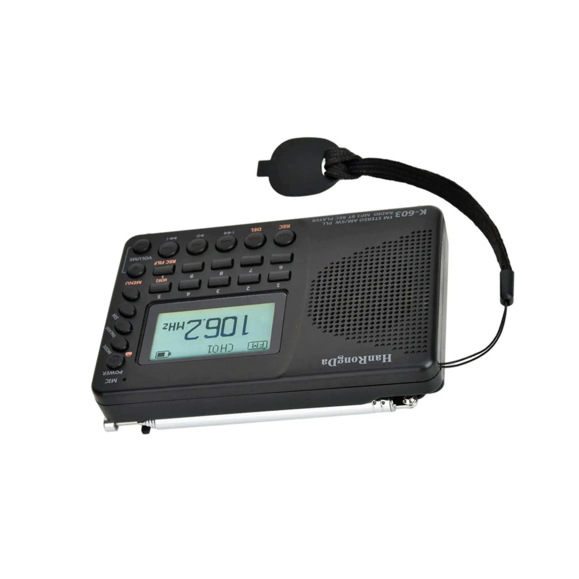 Bluetooth Digital Radio AM FM SW FM Speaker REC Recorder for Senior Home Use