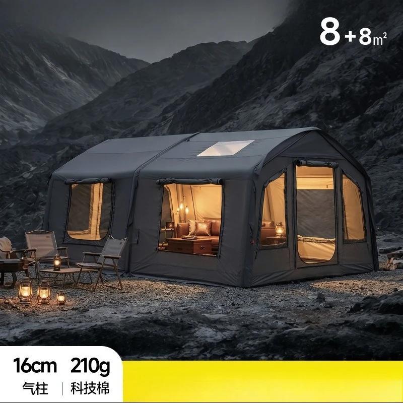 Extended Modular Inflatable Tent Outdoor Camping Roof Tent Home Campground