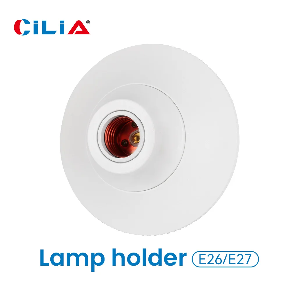 E26/E27 Lamp Bulb Pendant Holder,lamp bases， suitable for 110V/220V voltage, textured round fixed base bracket