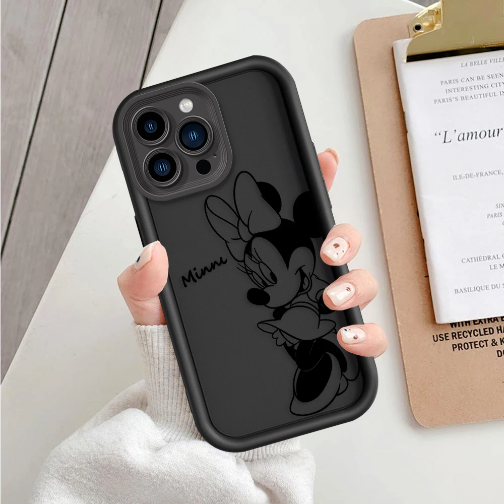 Disney Comic Mickey For Apple iPhone 15 14 13 12 11 Mini XS XR X 8 7 Pro Max Plus Soft Eye Ladder Phone Case