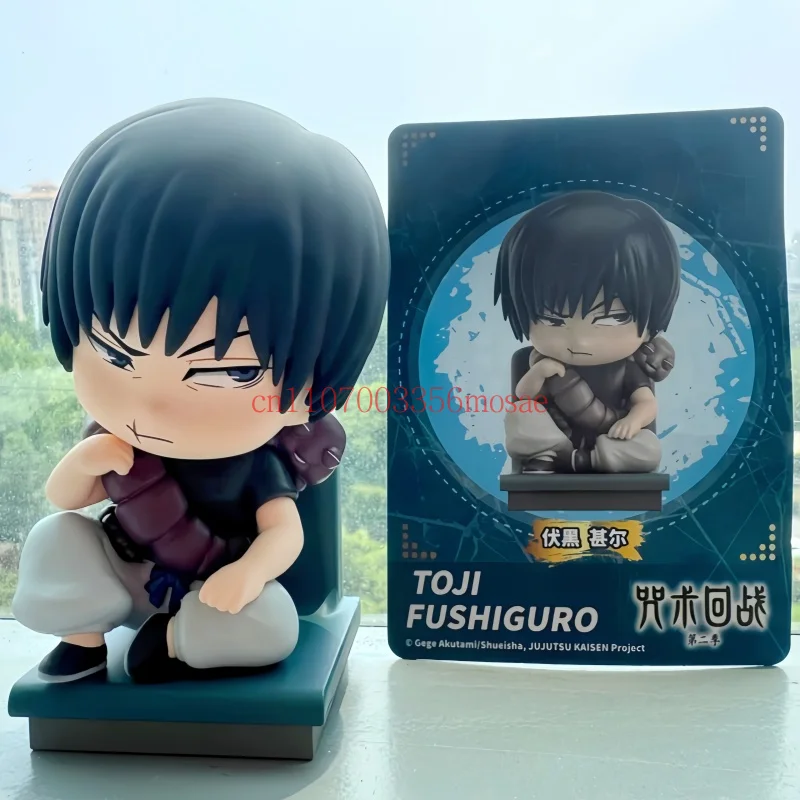 Caja Sorpresa Original de Jujutsu Kaisen, Serie Cute Sitting, Figuras de Anime de Toji Fushiguro, Caja Misteriosa Coleccionable, Modelo Decorativo, Regalos