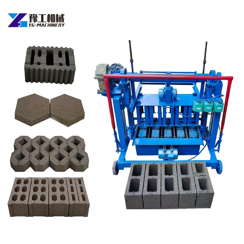 China Factory Price Block Maker Machine Automatic and Manual Cement Sand Brick Making Machinery Mold for Sale